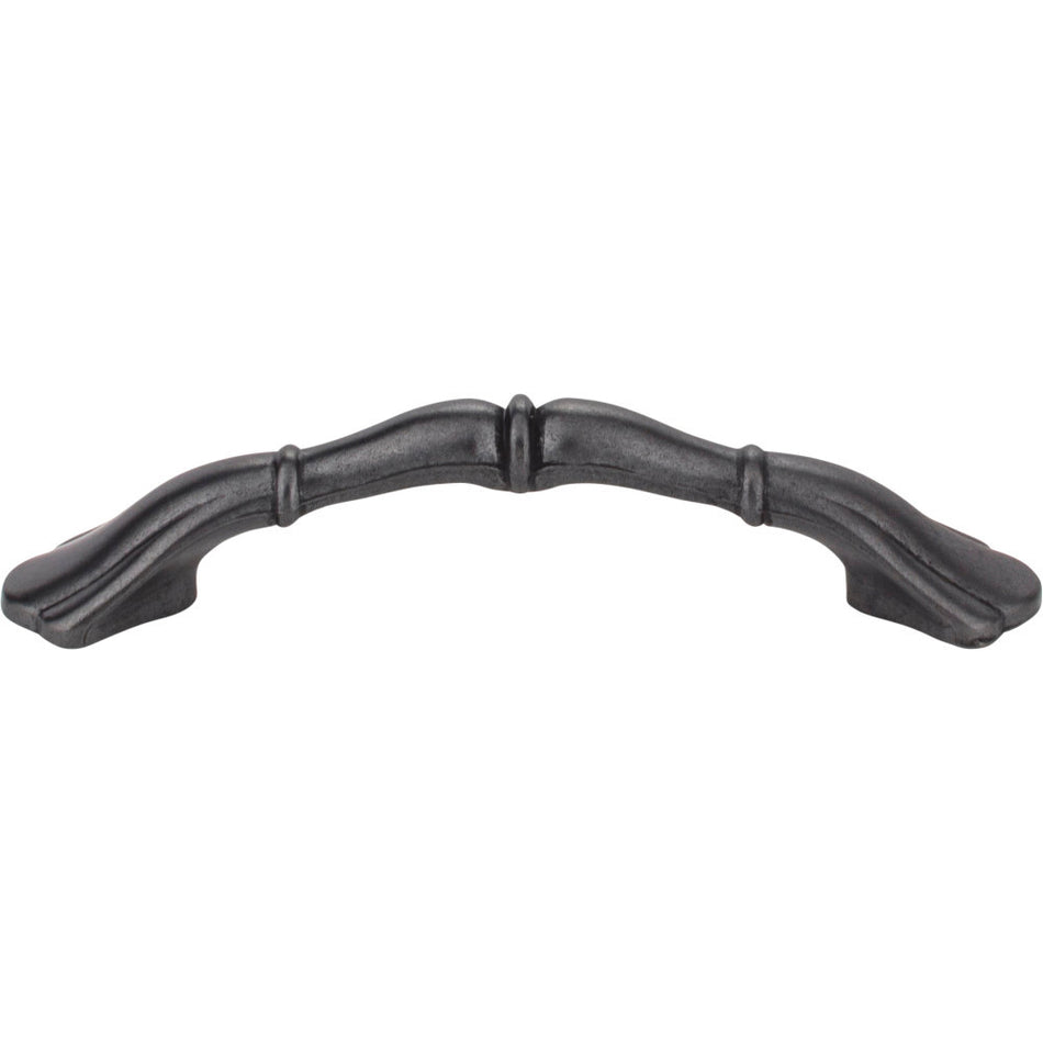 Elements 3308DACM: 3" cc Gatsby Arch Cabinet Pull - Gun Metal