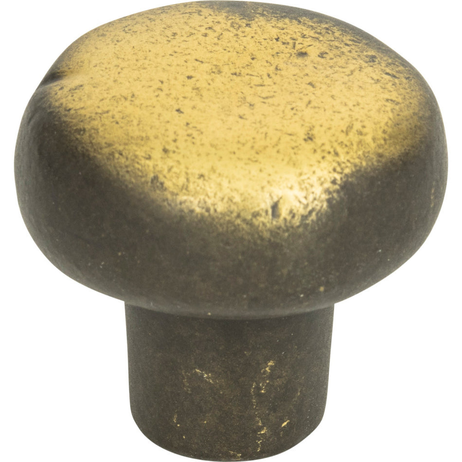 Atlas 331-ABZ: 1-3/8" Distressed Round Cabinet Knob - Antique Bronze