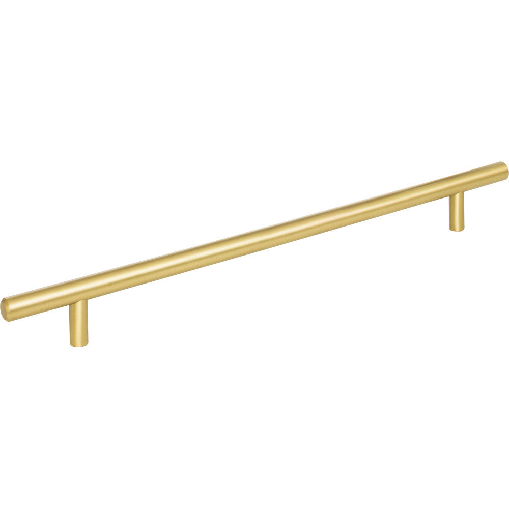 Elements 336BG: 256 mm cc Naples Round Bar Cabinet Pull - Brushed Gold