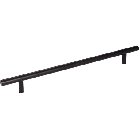Elements 336MB: 256 mm cc Naples Round Bar Cabinet Pull - Matte Black