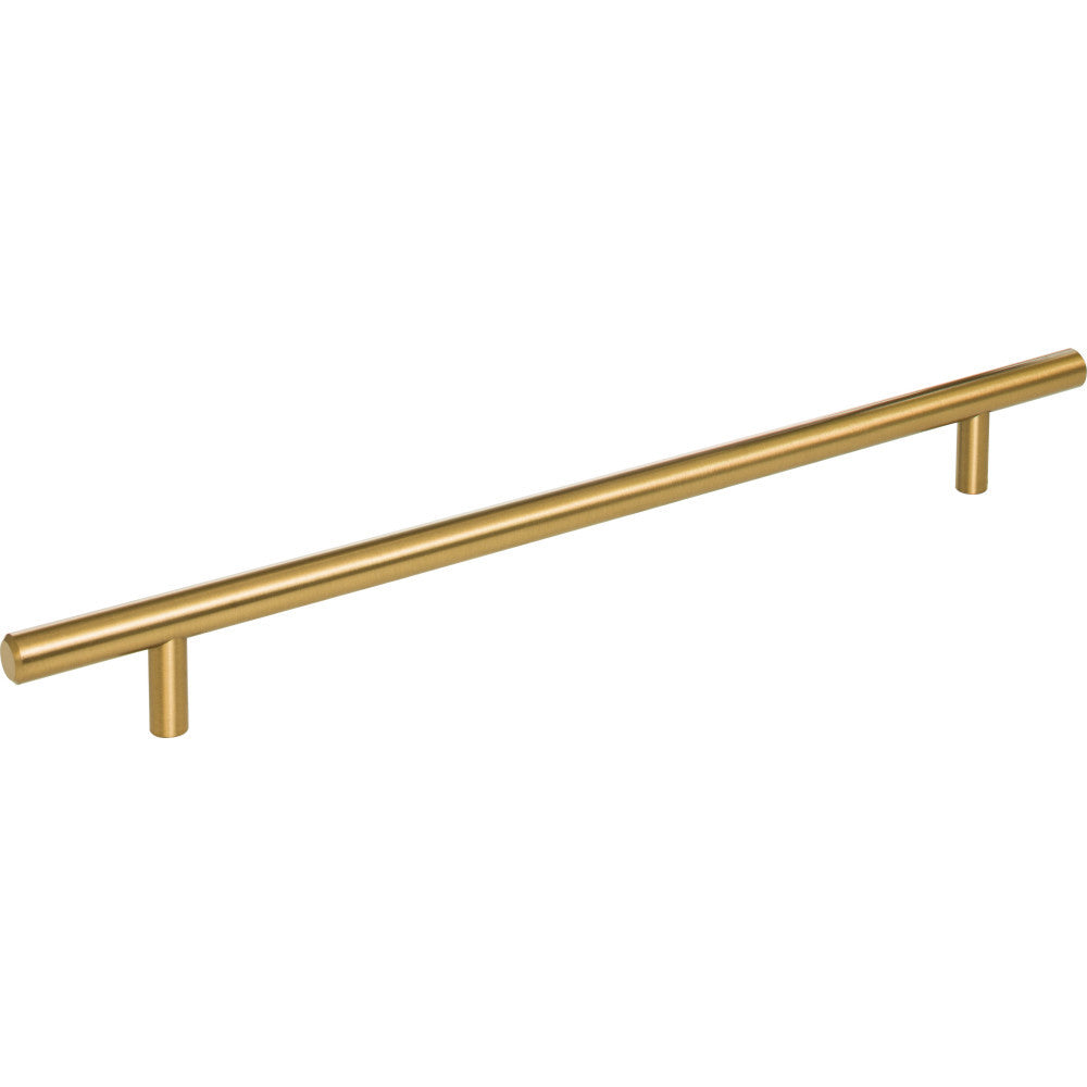 Elements 336SBZ: 256 mm cc Naples Round Bar Cabinet Pull - Satin Bronze