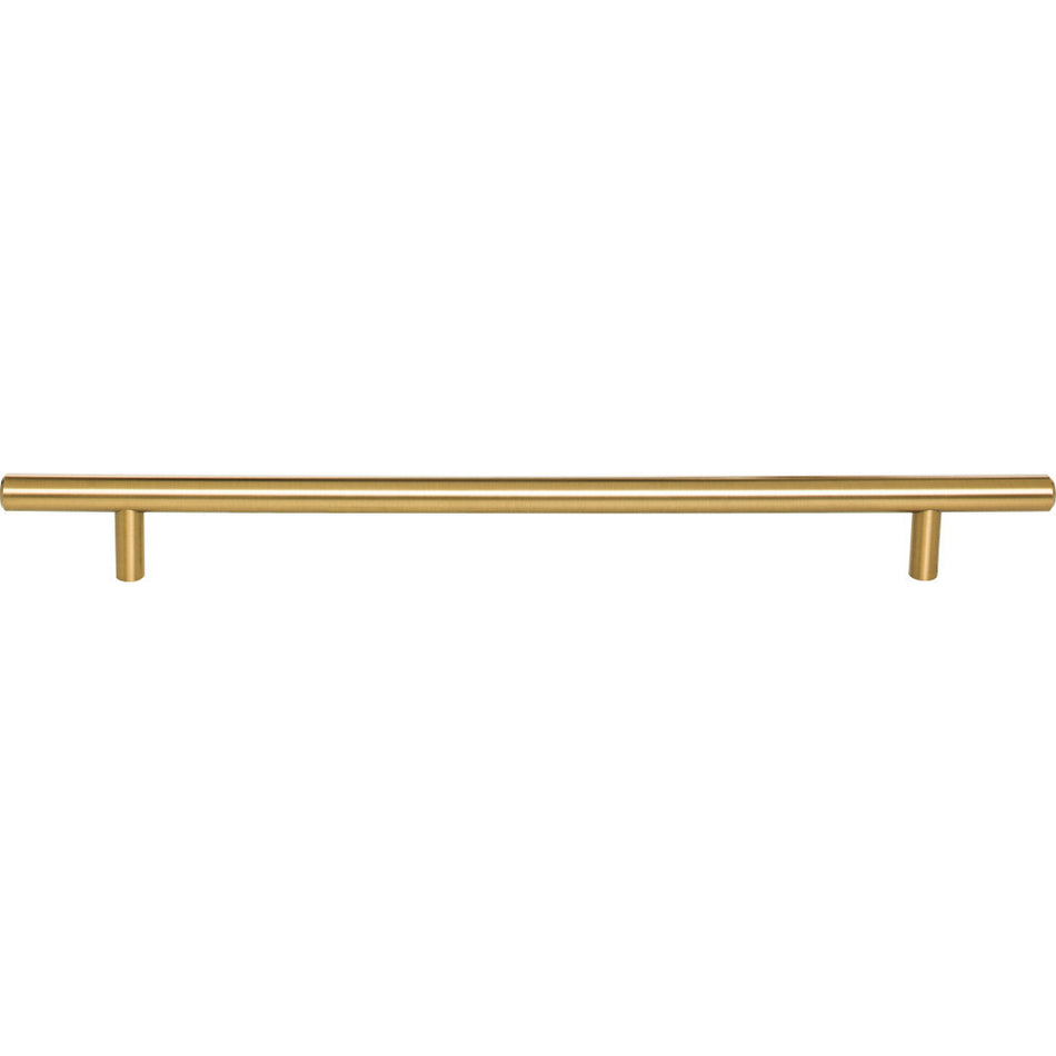 Elements 336SBZ: 256 mm cc Naples Round Bar Cabinet Pull - Satin Bronze
