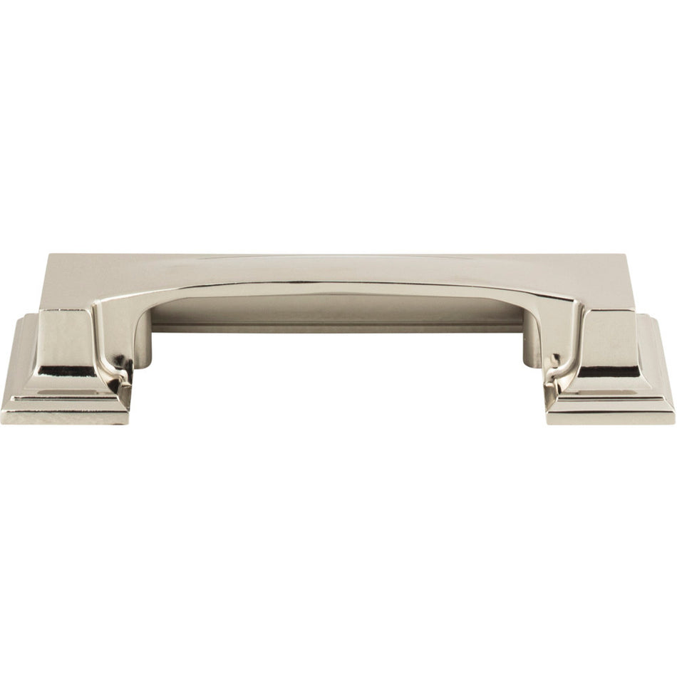 Atlas 339-PN: 3" cc Sutton Place Cup Cabinet Pull - Polished Nickel