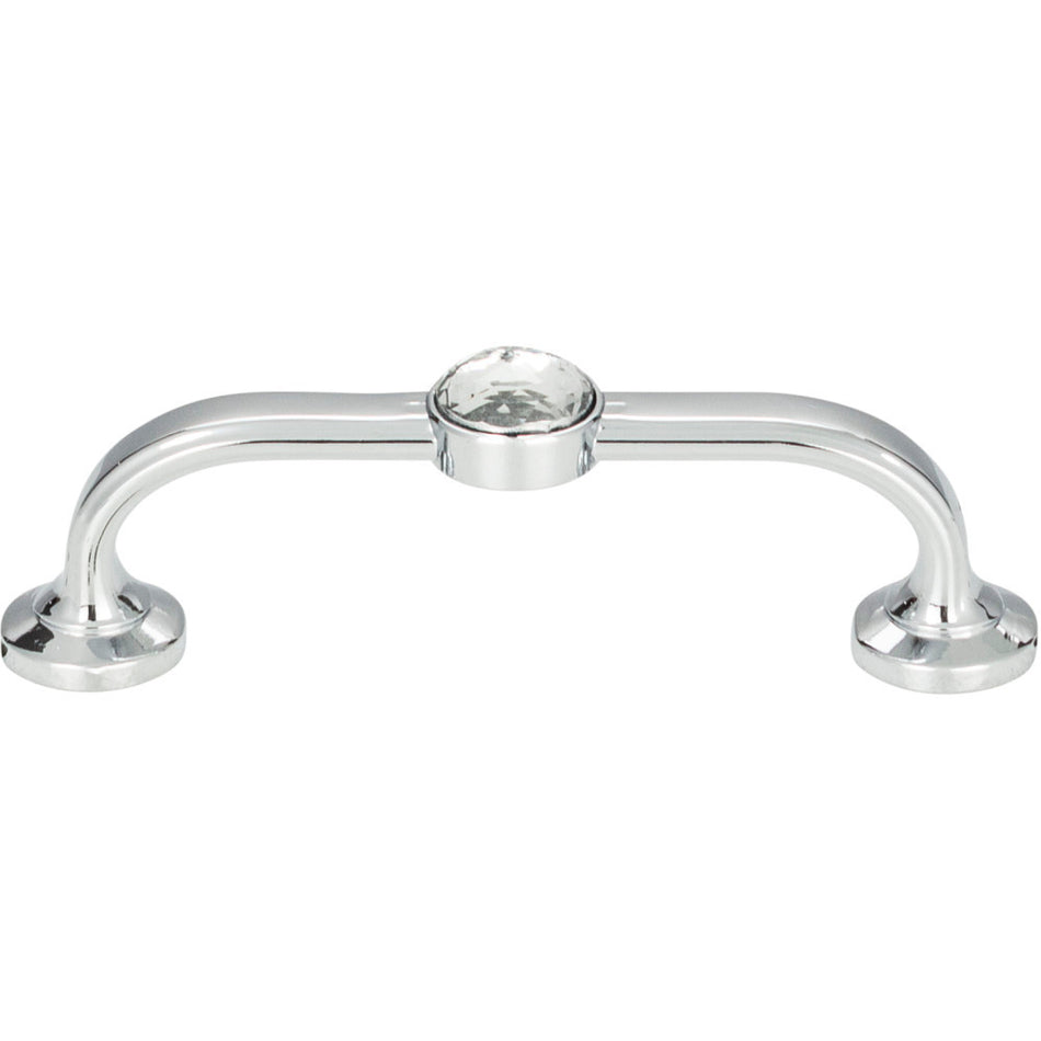 Atlas 344-CH: 3" cc Legacy Crystal Bracelet Cabinet Pull - Polished Chrome
