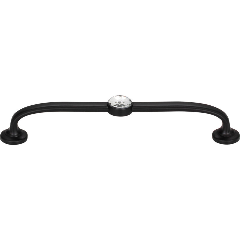 Atlas 345-BL: 5-1/16" cc Legacy Crystal Bracelet Cabinet Pull - Matte Black