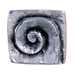 Hawk Hill 345BR: 1" Square Spiral Cabinet Knob - Bronze