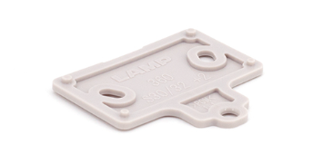 Sugatsune 360-DP2-P4: 2mm Spacer for Olympia Hinges (2 Holes) - Grey