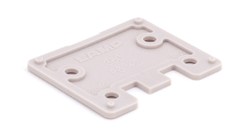 Sugatsune 360-DP2-P6: 2mm Spacer for Olympia Hinges (4 Holes) - Grey