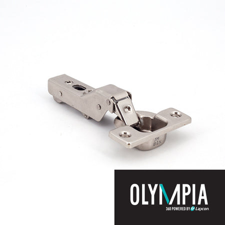 Sugatsune 360-26-9T85: 9mm Overlay Olympia Free-Swinging Cabinet Hinge - Polished Nickel