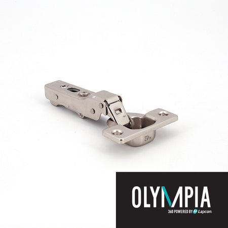 Sugatsune 360-C26-14T: 14mm Overlay Olympia Self-Closing Cabinet Hinge - Polished Nickel