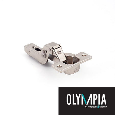 Sugatsune H360-D26-0T: Inset Olympia Soft-Close Concealed Cabinet Hinge for Thick Door - Polished Nickel