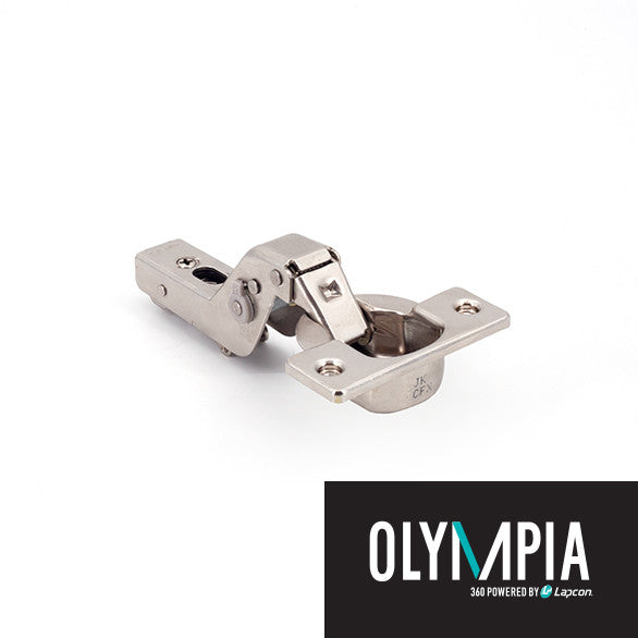 Sugatsune H360-D26-0T: Inset Olympia Soft-Close Concealed Cabinet Hinge for Thick Door - Polished Nickel