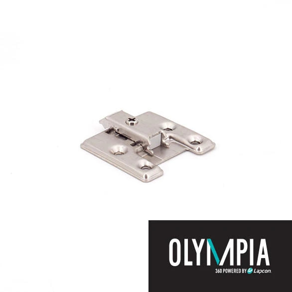 Sugatsune 360-P6W-30-32T: Standard Mounting Plate for Olympia Cabinet Hinges - Polished Nickel