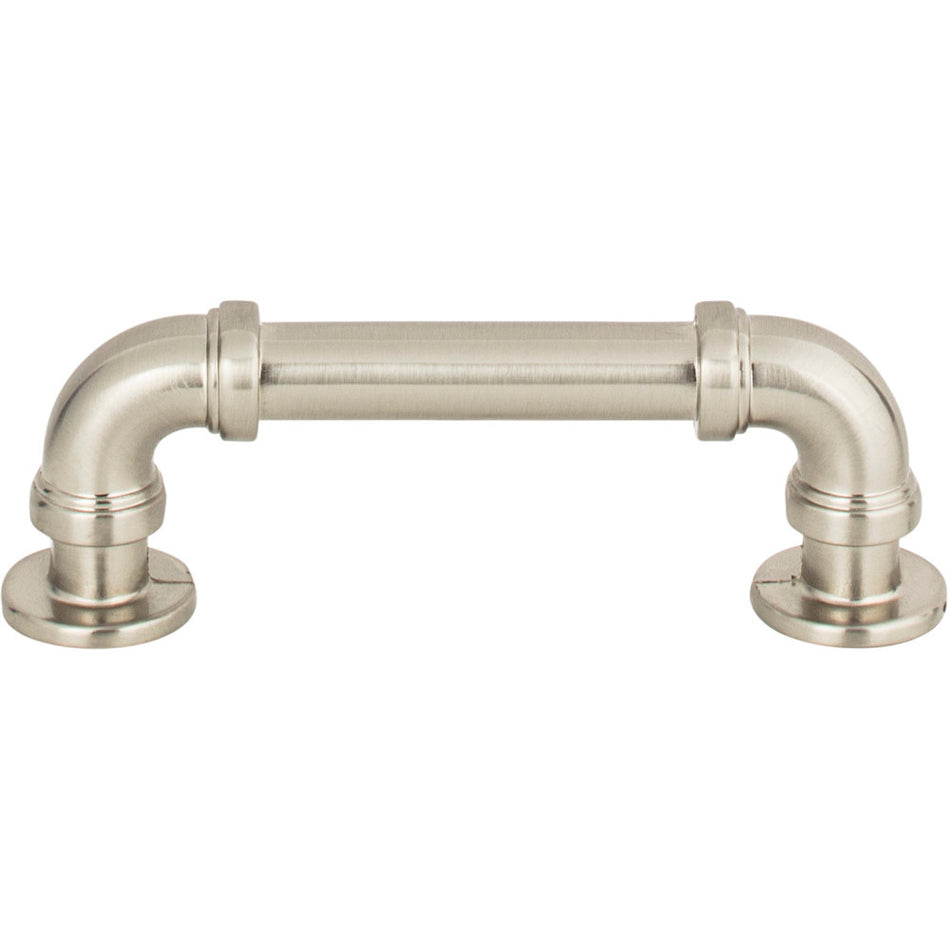 Atlas 367-BRN: 3" cc Steam Punk Cabinet Pull - Brushed Nickel