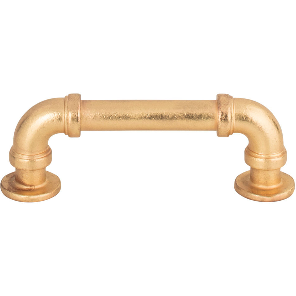 Atlas 367-UB: 3" cc Steam Punk Cabinet Pull - Vintage Brass