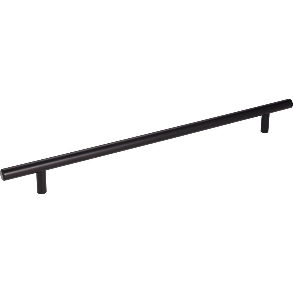 Elements 368MB: 288 mm cc Naples Round Bar Cabinet Pull - Matte Black