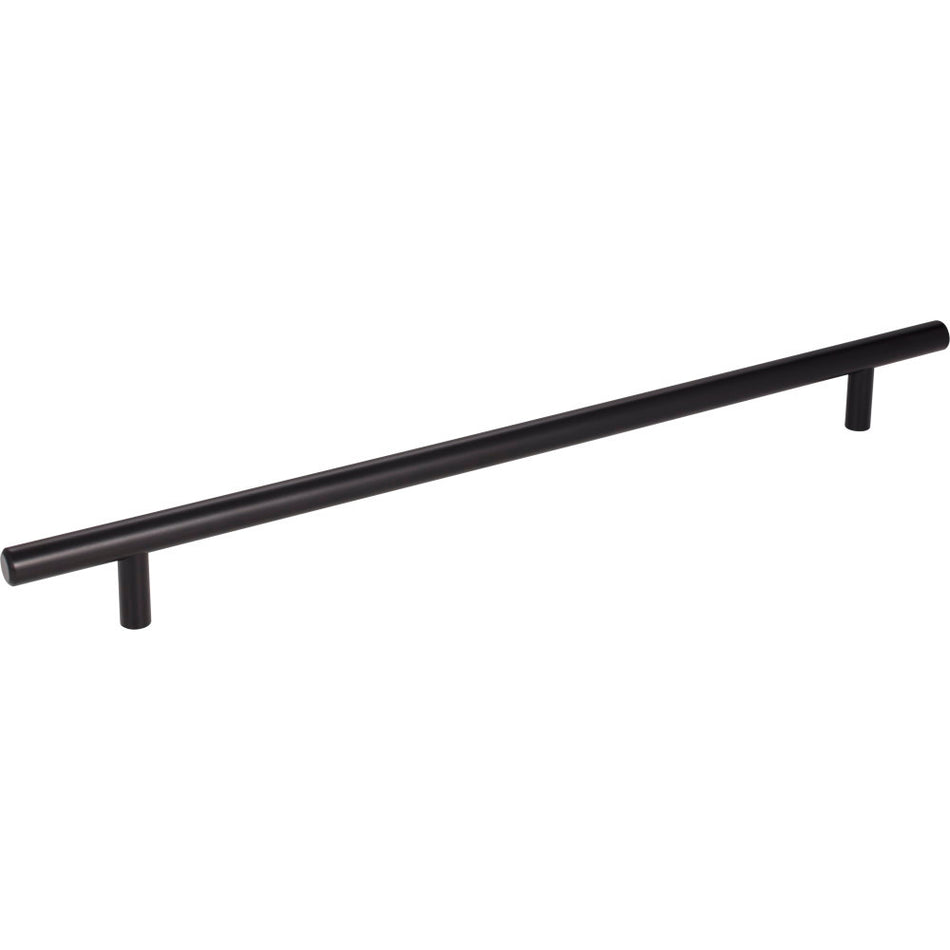 Elements 368MB: 288 mm cc Naples Round Bar Cabinet Pull - Matte Black