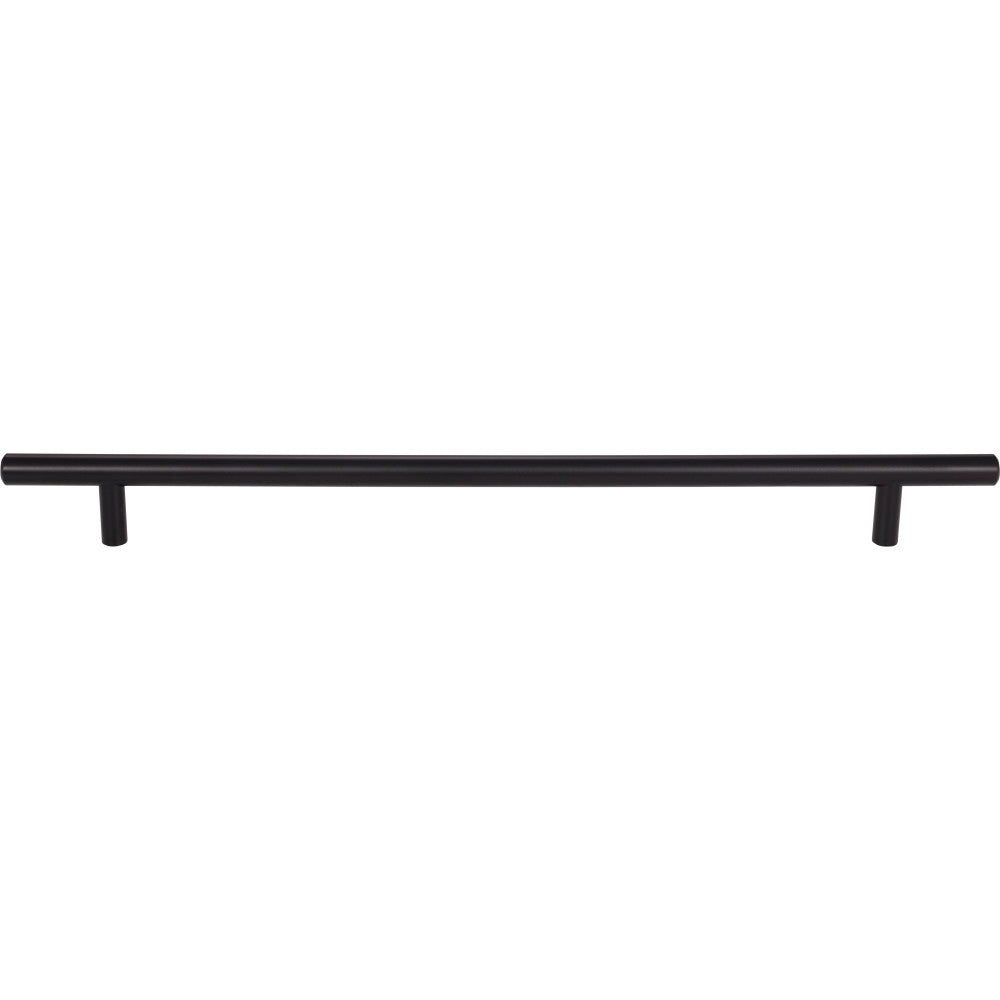 Elements 368MB: 288 mm cc Naples Round Bar Cabinet Pull - Matte Black