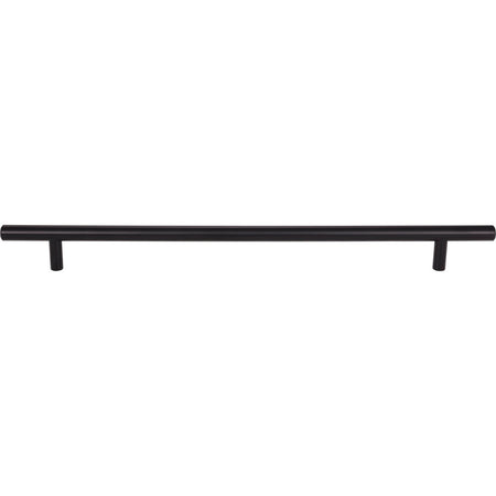 Elements 368MB: 288 mm cc Naples Round Bar Cabinet Pull - Matte Black