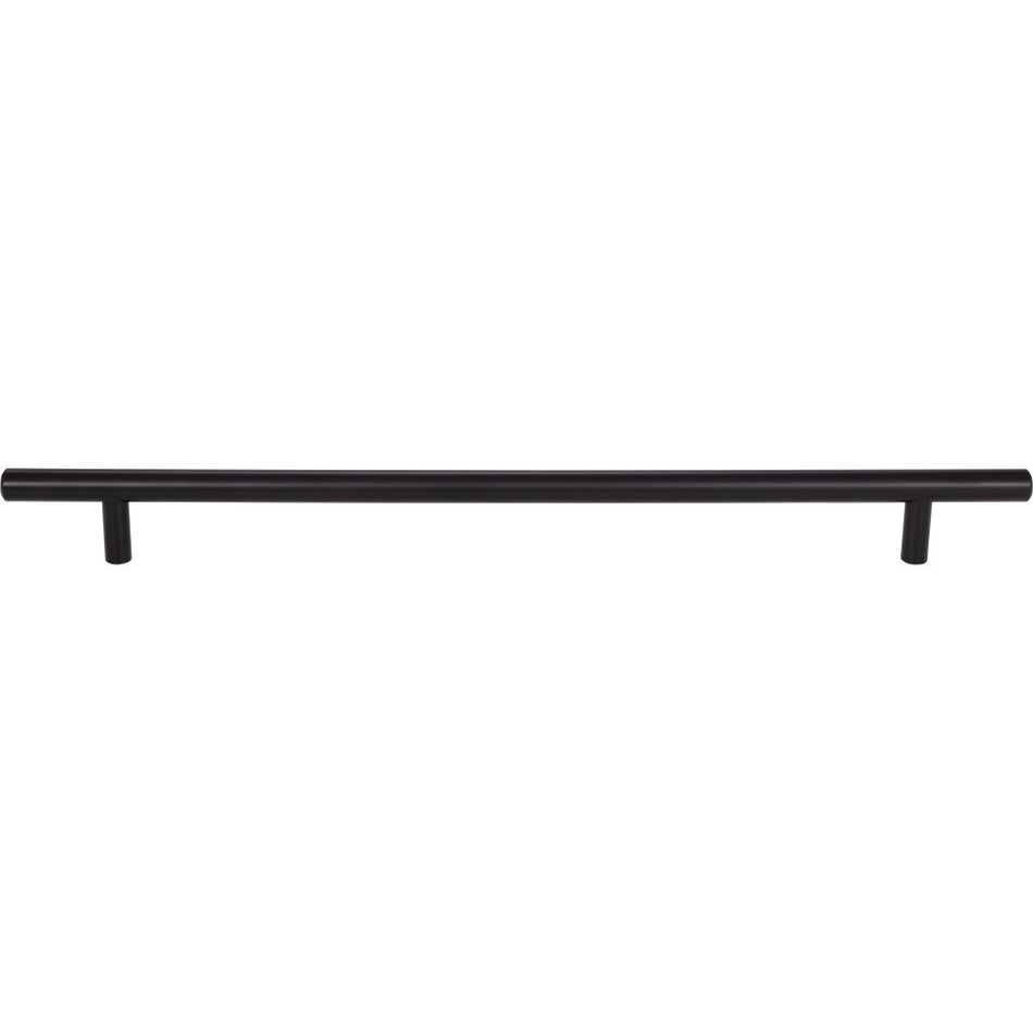 Elements 368MB: 288 mm cc Naples Round Bar Cabinet Pull - Matte Black