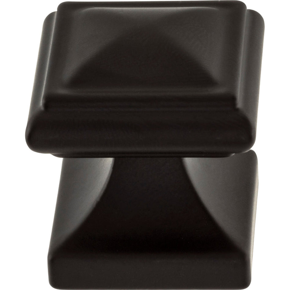 Atlas 370-BL: 1-1/4" Wadsworth Cabinet Knob - Matte Black
