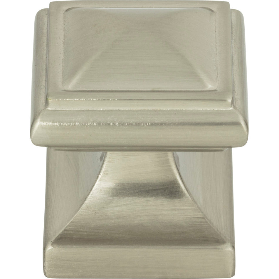 Atlas 370-BRN: 1-1/4" Wadsworth Cabinet Knob - Brushed Nickel
