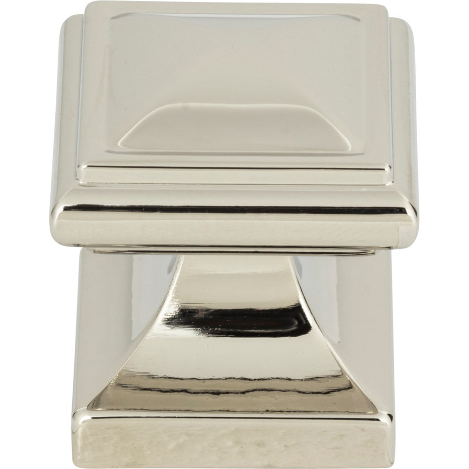 Atlas 370-PN: 1-1/4" Wadsworth Cabinet Knob - Polished Nickel