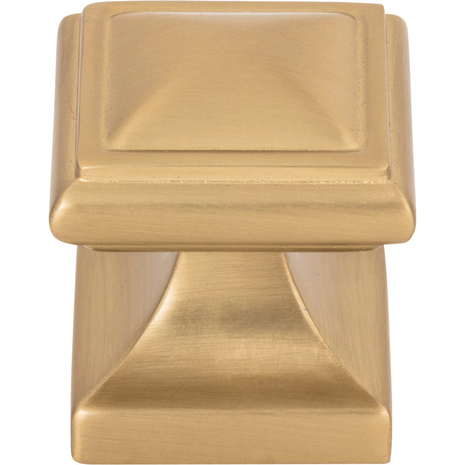 Atlas 370-WB: 1-1/4" Wadsworth Cabinet Knob - Warm Brass