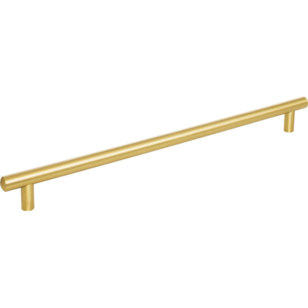 Jeffrey Alexander 370BG: 320mm cc Key West Round Bar Cabinet Pull - Brushed Gold