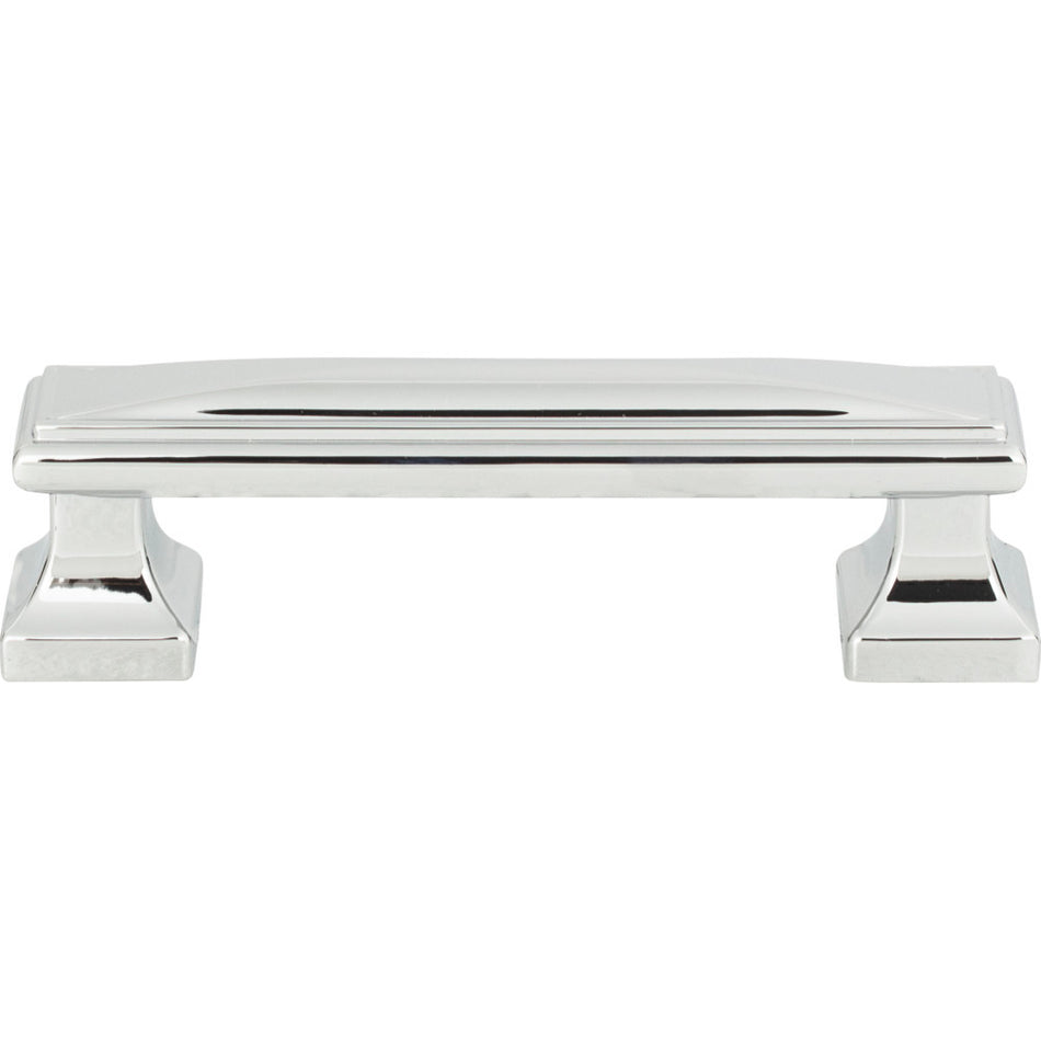 Atlas 372-CH: 3-3/4" cc Wadsworth Cabinet Pull - Polished Chrome