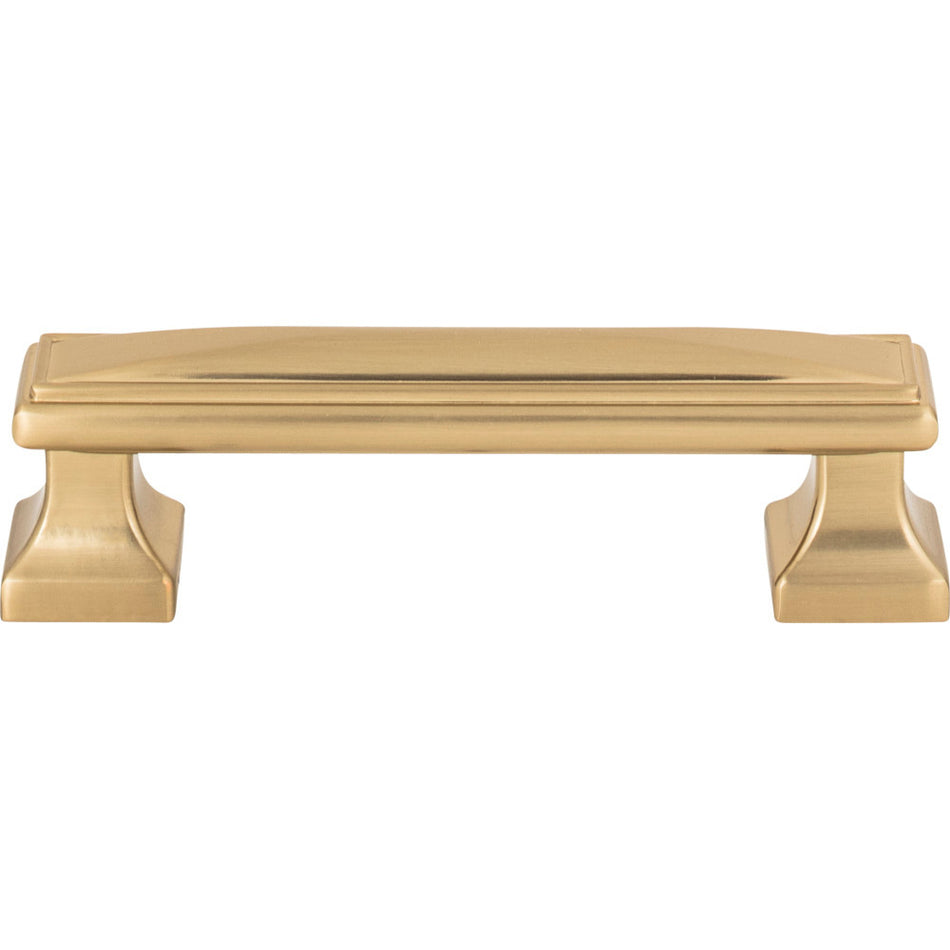 Atlas 372-WB: 3-3/4" cc Wadsworth Cabinet Pull - Warm Brass