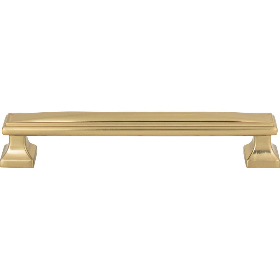 Atlas 374-WB: 6-5/16" cc Wadsworth Cabinet Pull - Warm Brass