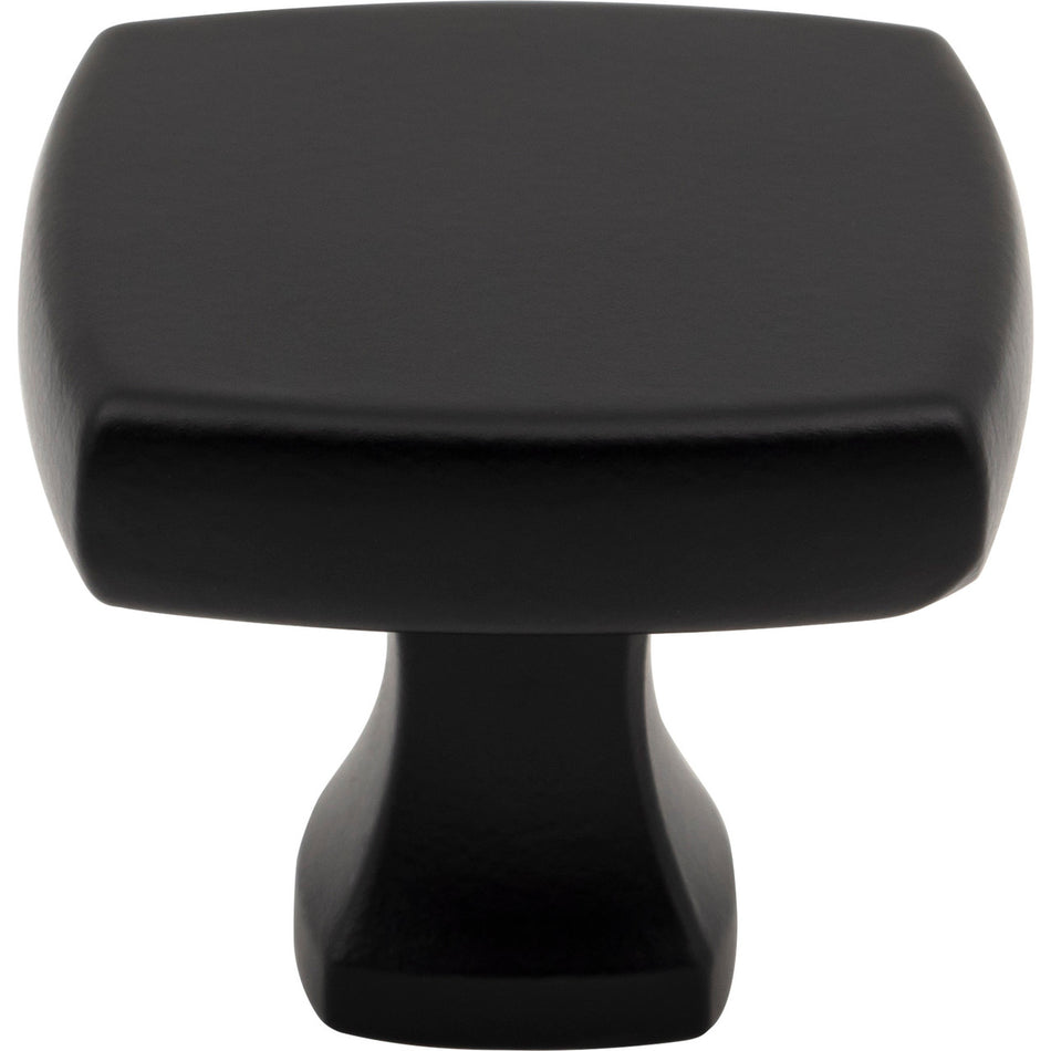 Jeffrey Alexander 663MB: 1-3/8" Griffin Square Cabinet Knob - Matte Black
