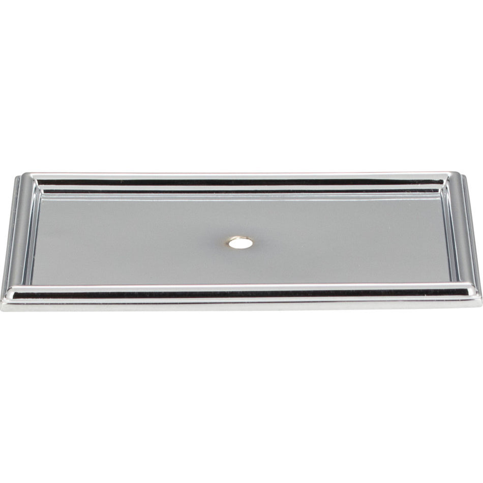 Atlas 379-CH: 3-11/16" Campaign Rope Backplate - Polished Chrome