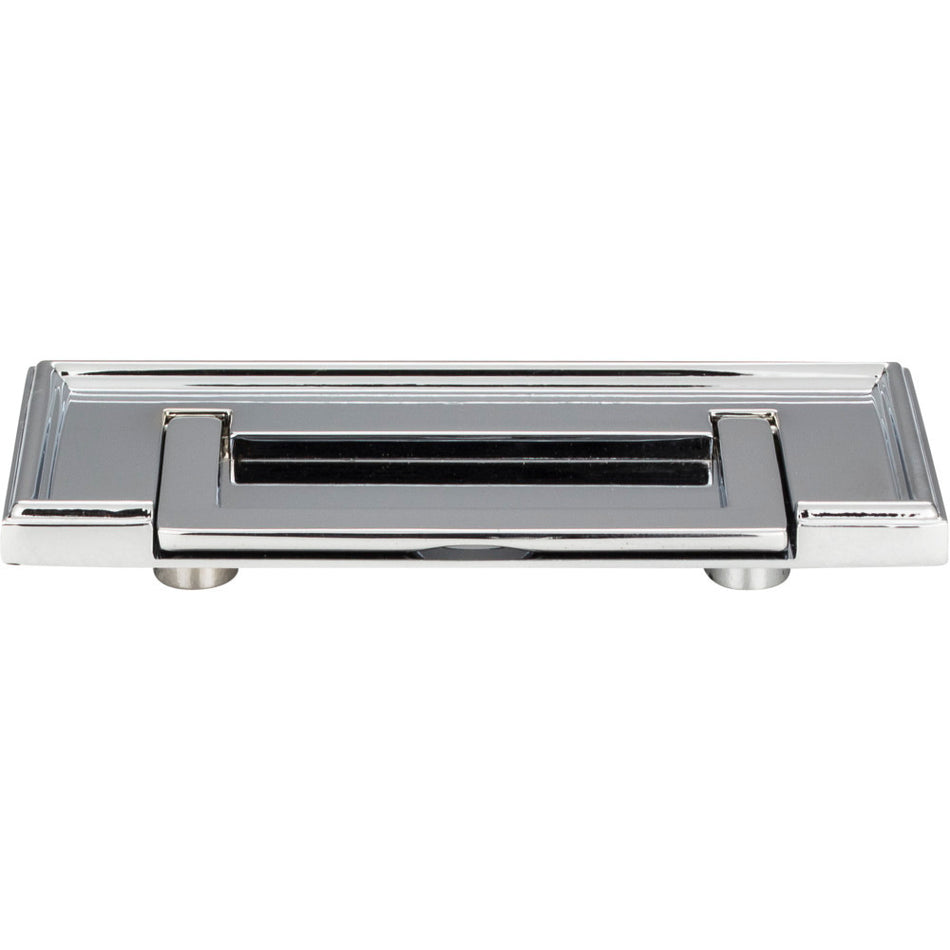 Atlas 381-CH: 3" cc Campaign Rope Drop Cabinet Pull - Polished Chrome