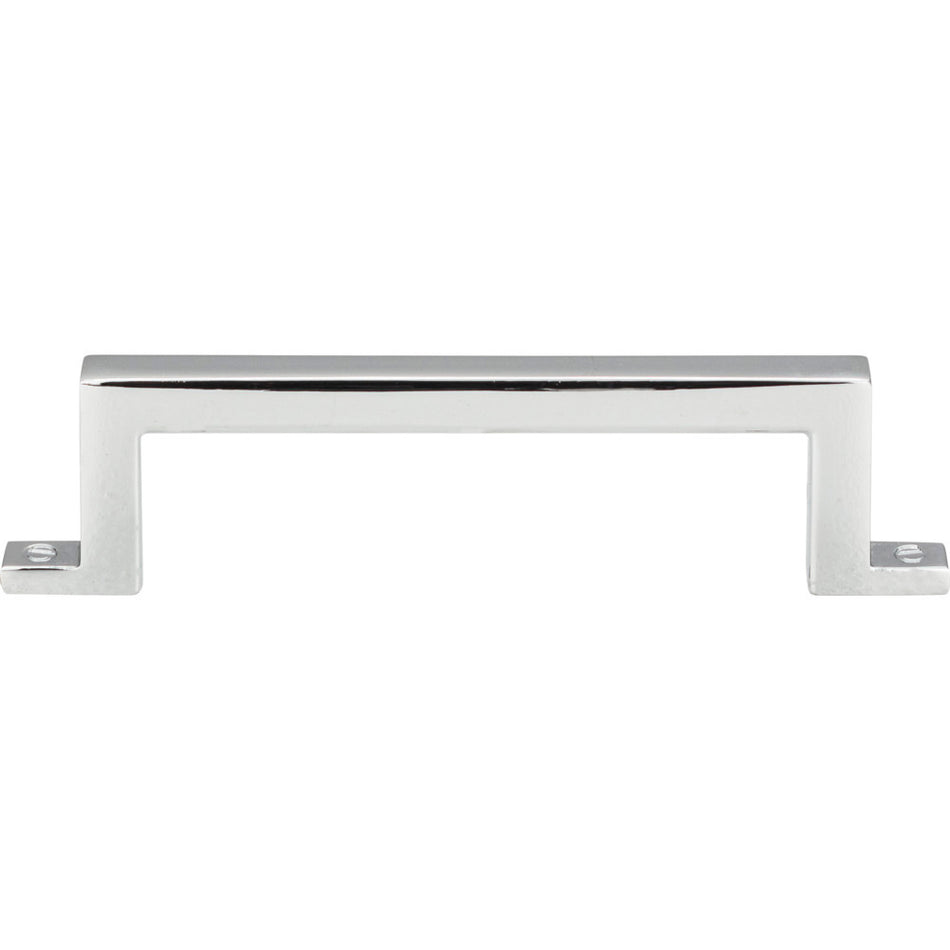 Atlas 385-CH: 3-3/4" cc Campaign Bar Cabinet Pull - Polished Chrome