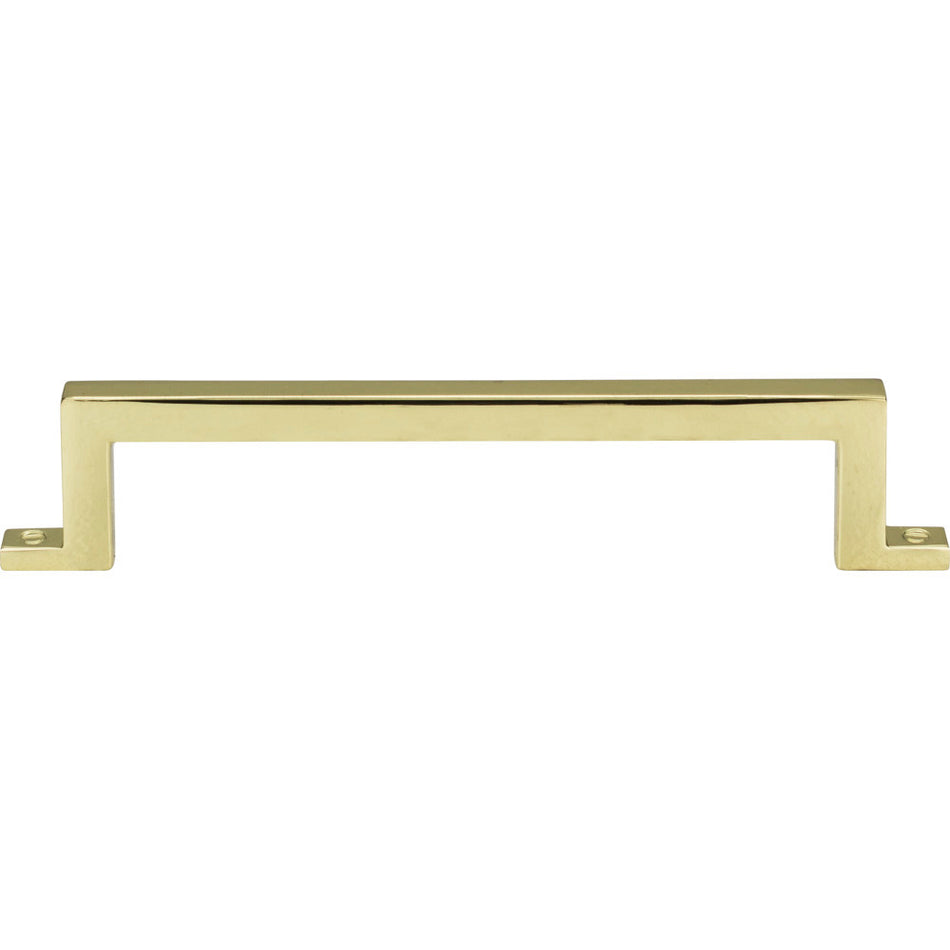 Atlas 386-PB: 5-1/16" cc Campaign Bar Cabinet Pull - Polished Brass
