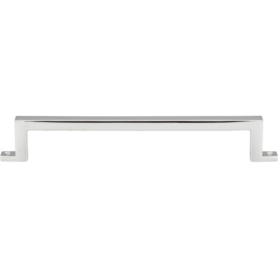 Atlas 387-CH: 6-5/16" cc Campaign Bar Cabinet Pull - Polished Chrome