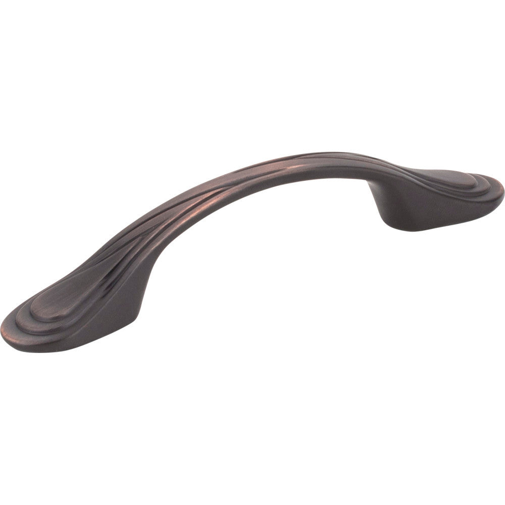 Elements 3899DBAC: 3" cc Westbury D-Handle Cabinet Pull - Brushed Oil Rubbed Bronze