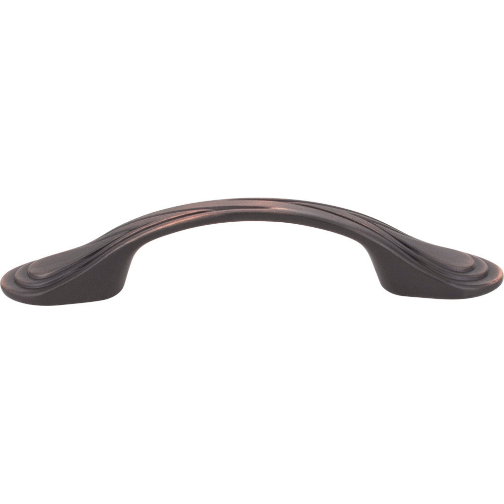 Elements 3899DBAC: 3" cc Westbury D-Handle Cabinet Pull - Brushed Oil Rubbed Bronze