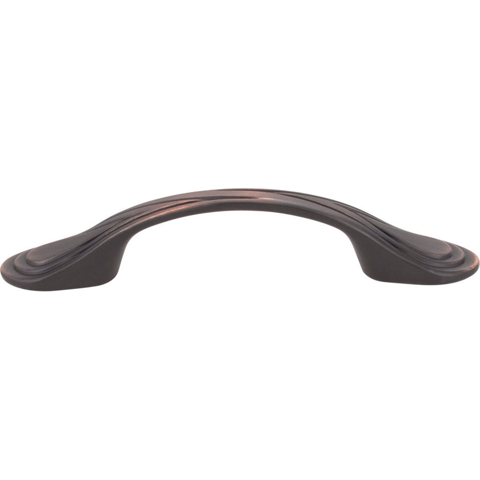 Elements 3899DBAC: 3" cc Westbury D-Handle Cabinet Pull - Brushed Oil Rubbed Bronze