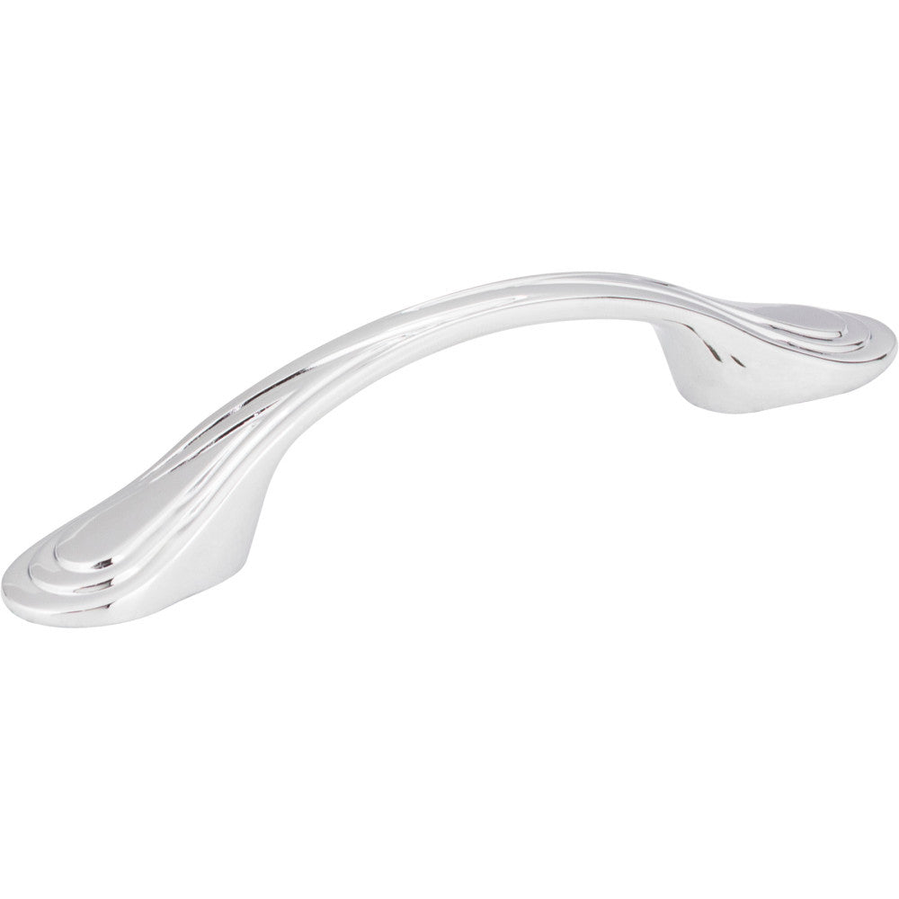Elements 3899PC: 3" cc Westbury D-Handle Cabinet Pull - Polished Chrome