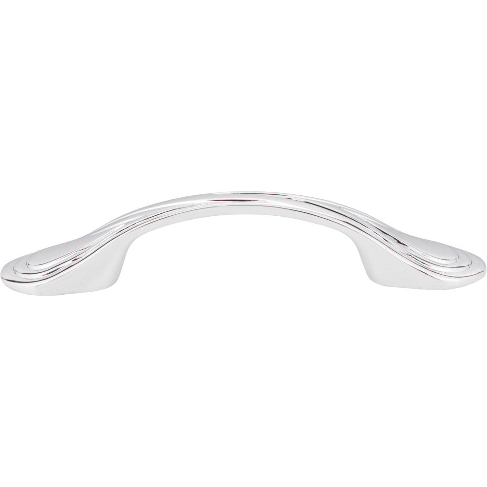 Elements 3899PC: 3" cc Westbury D-Handle Cabinet Pull - Polished Chrome