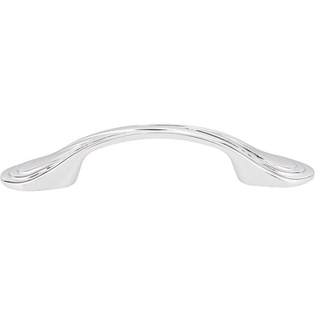 Elements 3899PC: 3" cc Westbury D-Handle Cabinet Pull - Polished Chrome