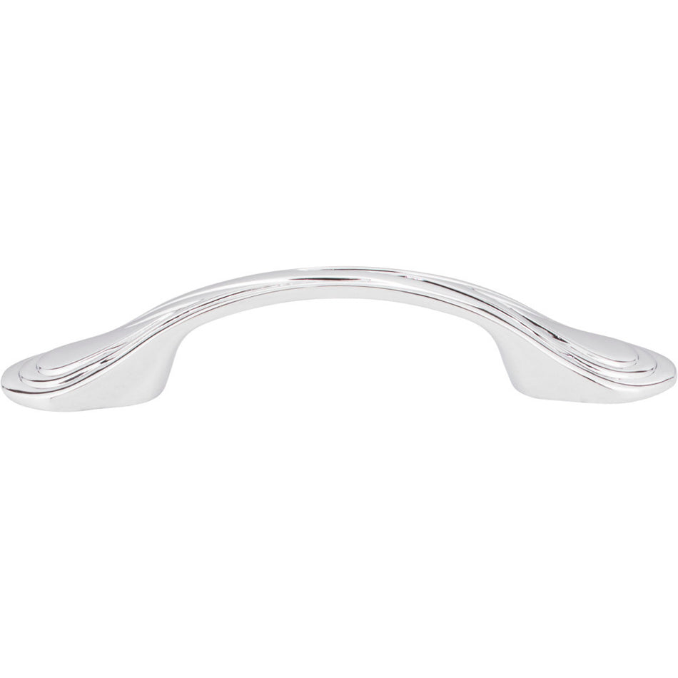 Elements 3899PC: 3" cc Westbury D-Handle Cabinet Pull - Polished Chrome