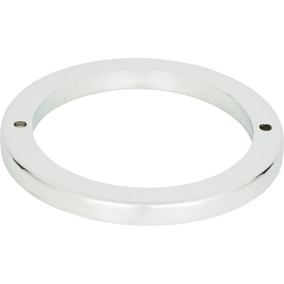 Atlas 391-CH: 3-1/2" Tableau Round Base - Polished Chrome