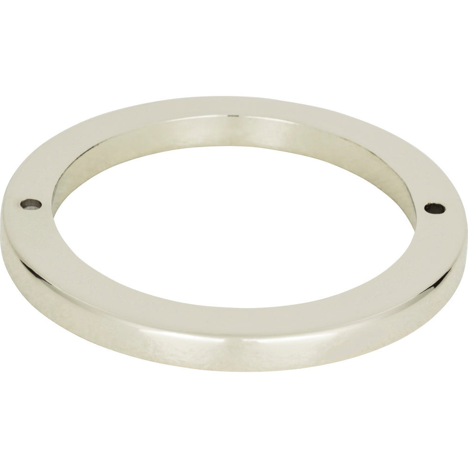 Atlas 391-PN: 3-1/2" Tableau Round Base - Polished Nickel