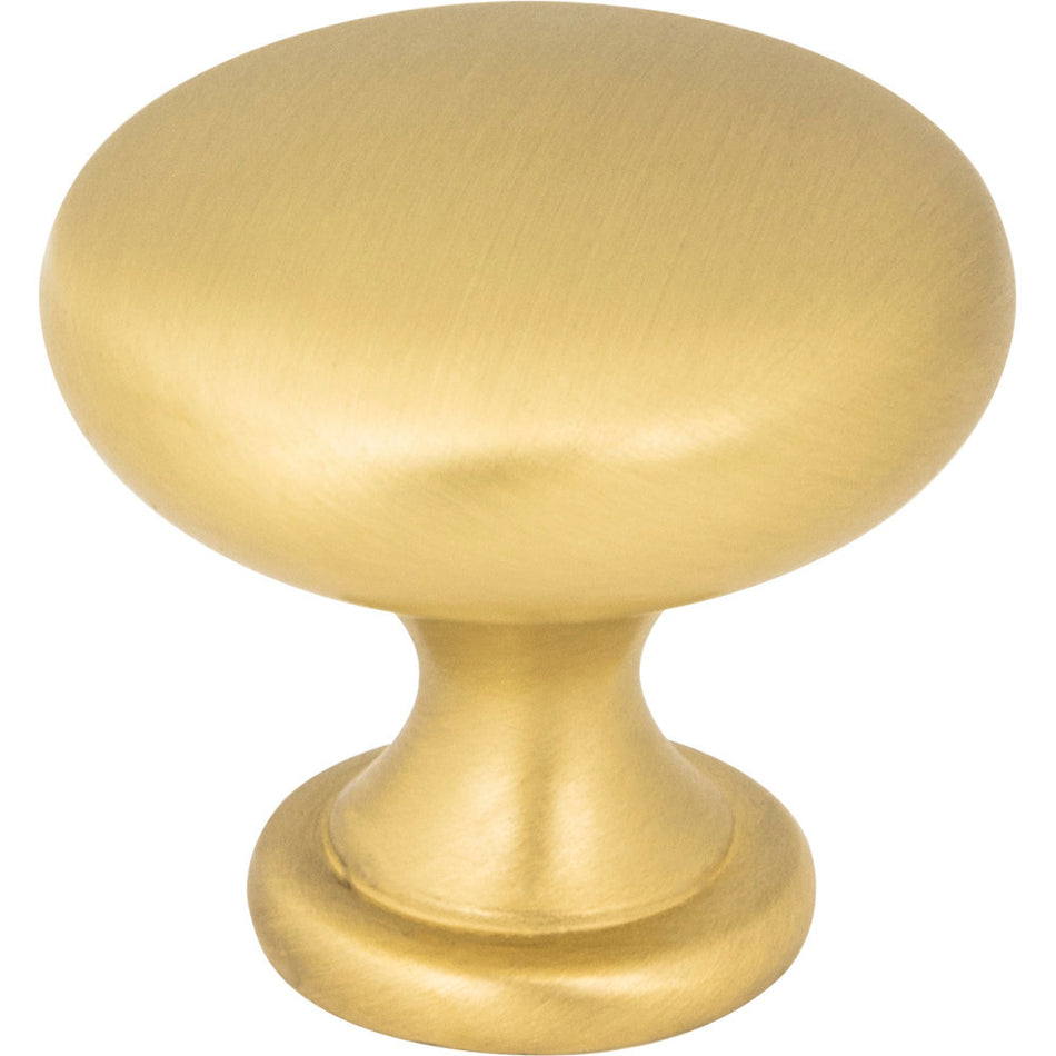 Elements 3910-BG: 1-3/16" Madison Round Cabinet Knob - Brushed Gold