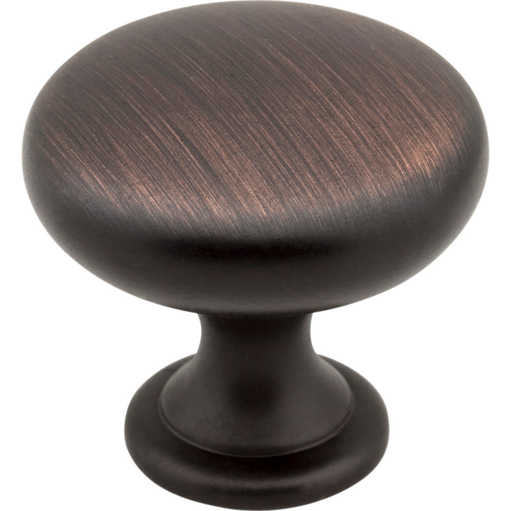 Elements 3910-DBAC: 1-3/16" Madison Round Cabinet Knob - Brushed Oil Rubbed Bronze