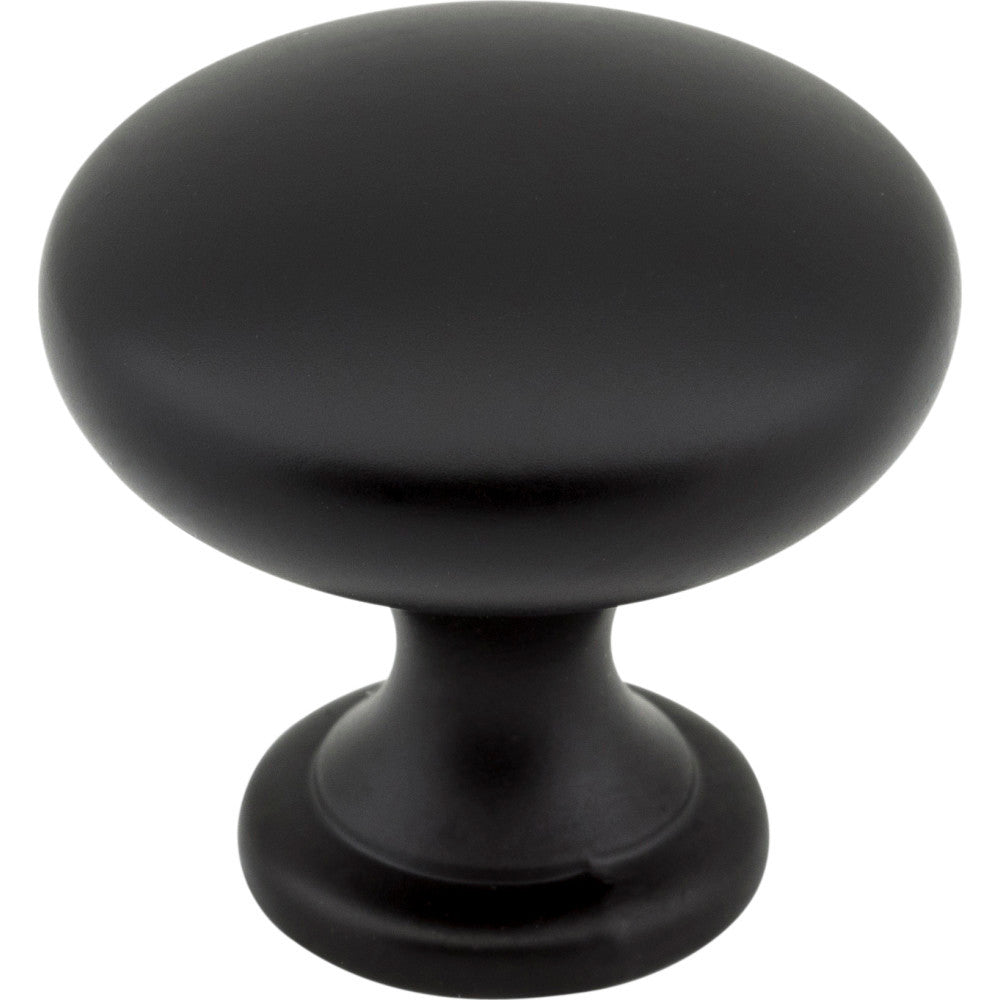 Elements 3910-MB: 1-3/16" Madison Round Cabinet Knob - Matte Black